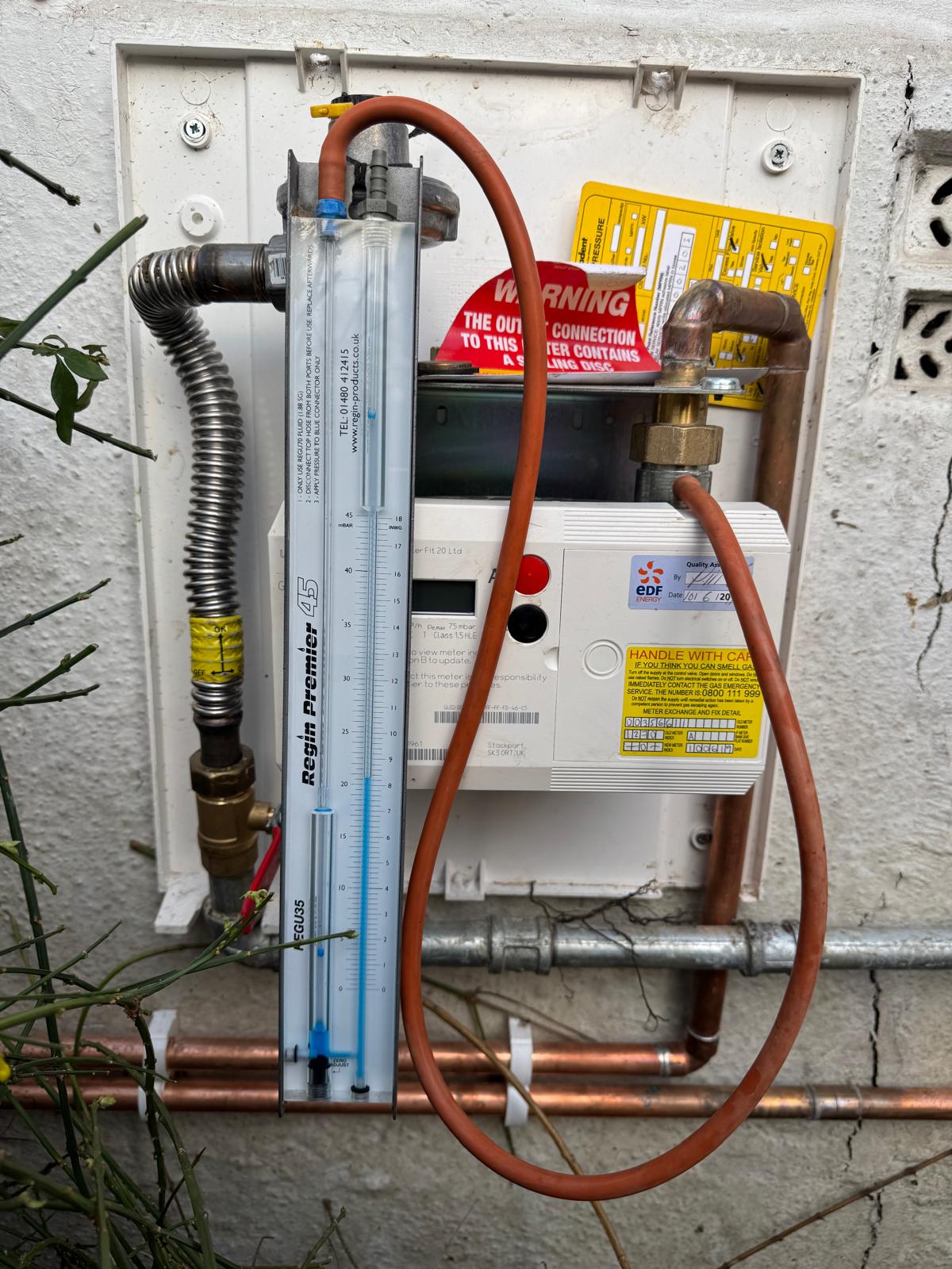 Domestic Gas meter and installation