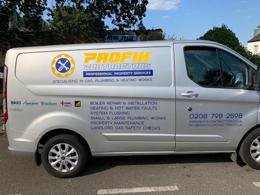 Profix Contractors branded service van